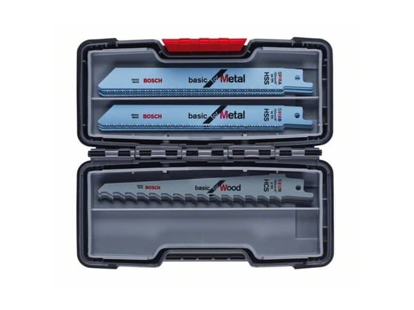 Bosch 2 607 010 901, Puukkosahanterä, Metalli, Puu, Musta, Harmaa, 15 kpl
