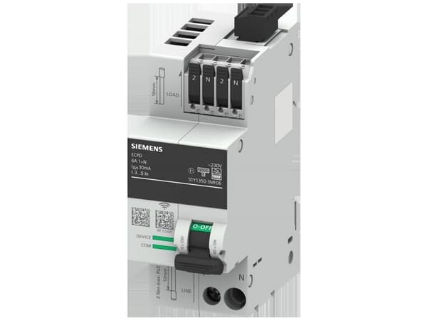 Siemens 5TY1350-3MF06 Elektronisk säkerhetsbrytare 1-fas F 2-polig 0,03 A 230 V