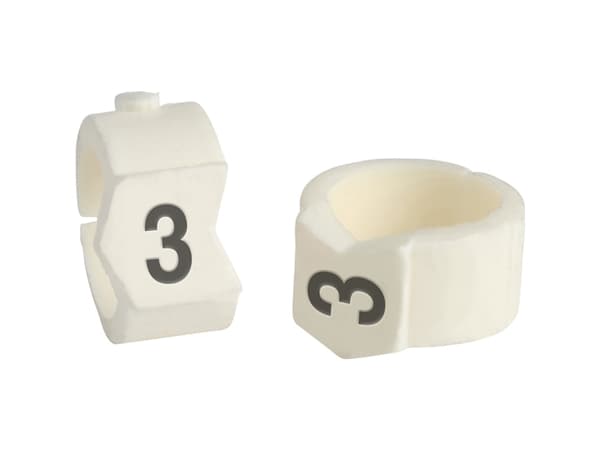 Brady SCN-36-3, Musta, Valkoinen, Nailon, 50 kpl, 8,6 mm, 1,11 cm