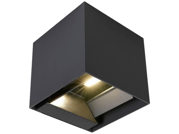 V-TAC VT-11109-B 11885 Solcelle-udendørs vægbelysning med bevægelsessensor LED (RGB) 9 W Sort