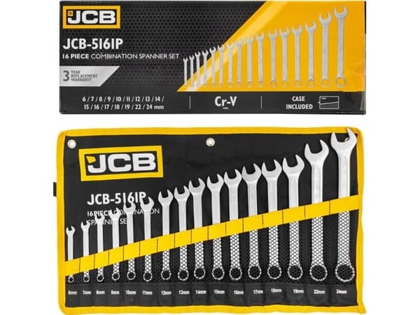 JCB yhdistelmäavain kpl 16 kpl (6-24mm)