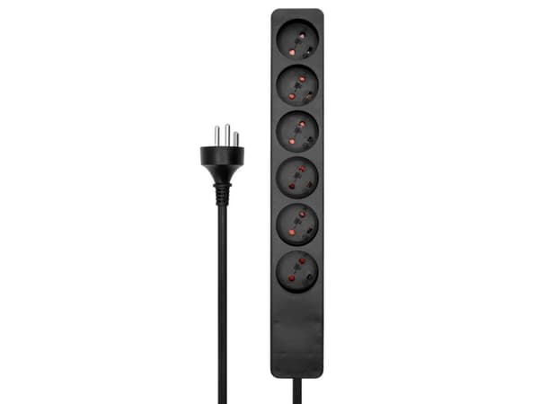 Microconnect MC-GRU0610DKB, 10 m, Indoor, Type K, Type K, Straight, Black