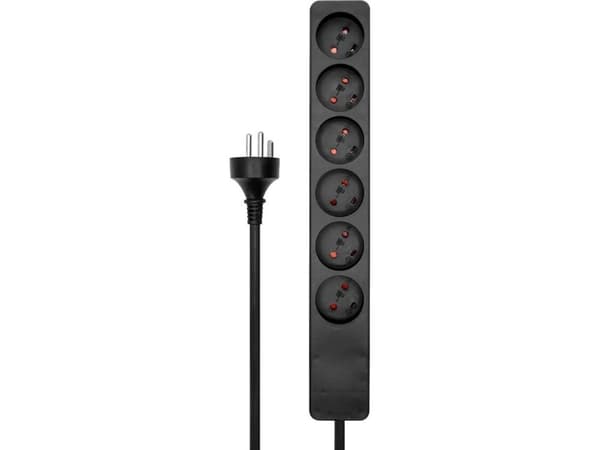 Microconnect MC-GRU0610DKB, 10 m, Indoor, Type K, Type K, Straight, Black