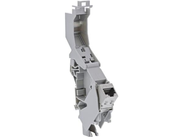 InLine 76203D, Vinklad, Grå, Cat6a, Metall, Plast, 10 - 70 ° C, -40 - 70 ° C