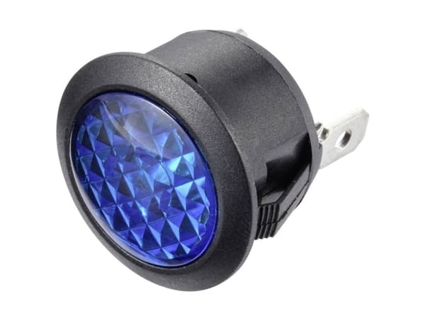 TRU COMPONENTS TC-11193672 Vakiomerkkilamppu polttimolla 12 V/DC Sininen 1 kpl
