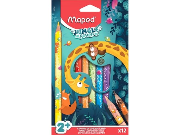 Maped *****Crayons Jumbo Jungle triangulär 12/pud 863700
