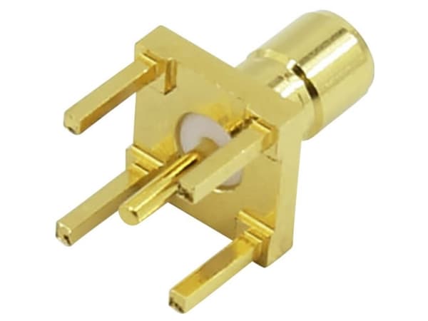 TRU COMPONENTS SMB-014 SMB-kontakt Stickpropp, infälld montering vertikal 50 Ω 1 st