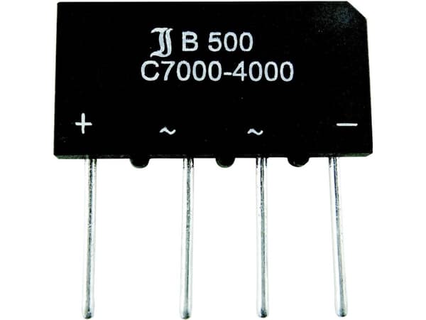 TRU COMPONENTS TC-B80C7000A Broensretter SIL-4 160 V 7 A Enkeltfaset