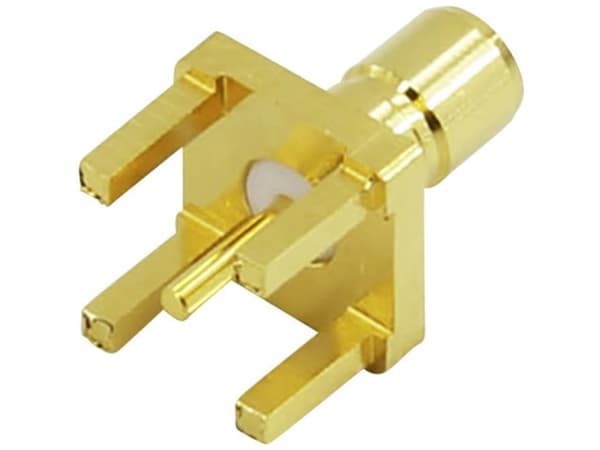 TRU COMPONENTS SMB-017 SMB-kontakt Anslutning, infälld montering vertikal 50 Ω 1 st
