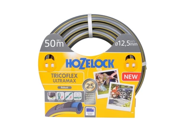 Hozelock 116244, 50 m, Grå, Gul, Slang endast, PVC, 1,25 cm, -20 - 40 ° C