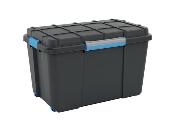 KIS 241508 Opbevaringsboks Scubba Kan stables (B x H x T) 735 x 460 x 445 mm Grå-blå, Sort 1 stk