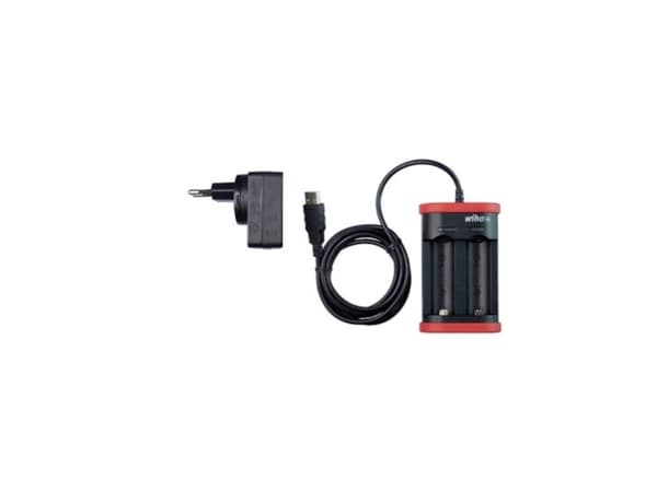 Wiha 41915, Batterilader, Sort, Rød, 285 g