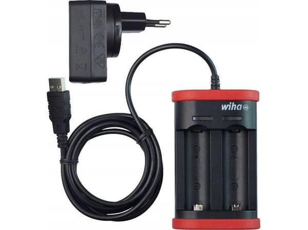 Wiha 41915, Batterilader, Sort, Rød, 285 g