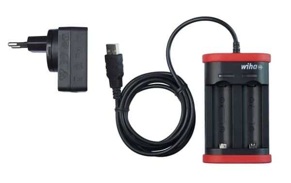 Wiha 41915, Batterilader, Sort, Rød, 285 g