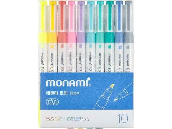 Highlighter Essenti Twin 10 farger fantasy col MONAMI