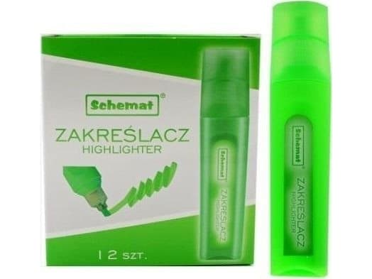 Grønn highlighter (12 stk)