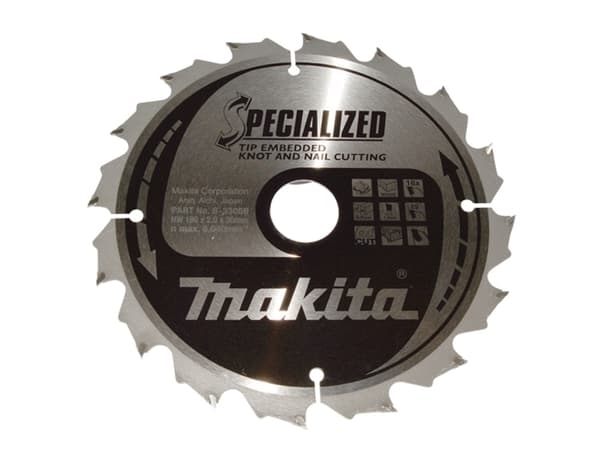 Makita Specialized - Cirkelsågblad - för trä - 190 mm - 16 tänder
