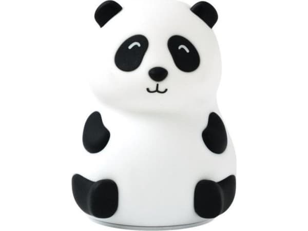 Panda silikonlampa vit