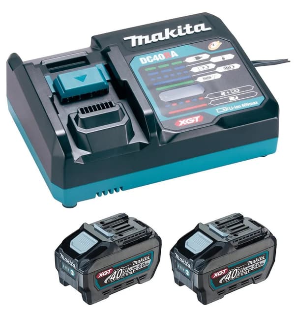 Makita 1911V6-0 Power Source Kit Li 40V 2x5.0Ah + charger