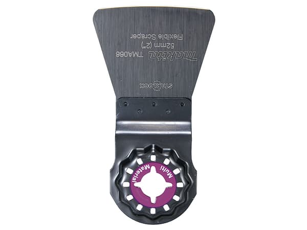 Makita TMA066 - Skrape - for flislim, maling, myke rester, silikonfuge - Starlock - bredde: 52 mm - for Makita DTM51Z, DTM51ZJX2