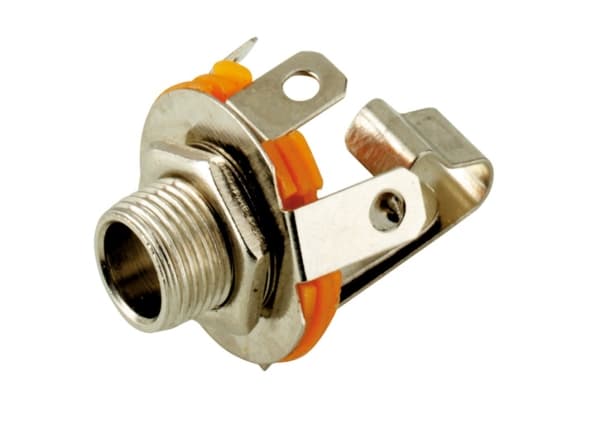 Goobay 11084, 6.35 mm, Metallisk, Orange, Honkoppling, Rak, Metall, 1,86 cm