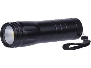 Emos LED taskulamppu 3W COB LED taskulamppu (100lm), musta, 20m kantama, 3xAA - P4704 Emos