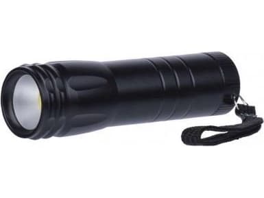Emos LED taskulamppu 3W COB LED taskulamppu (100lm), musta, 20m kantama, 3xAA - P4704 Emos