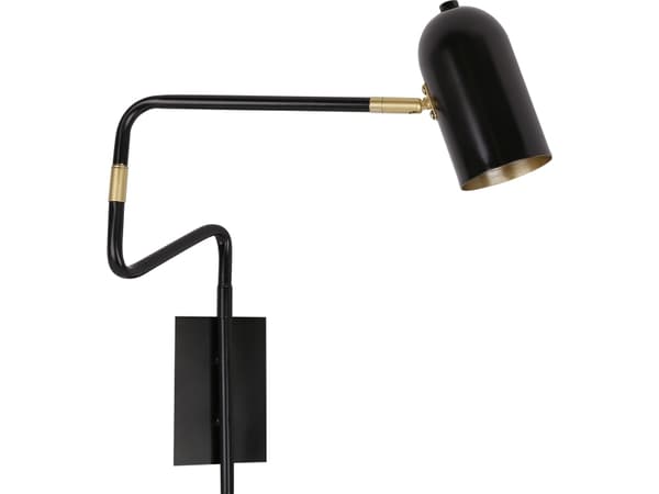Candellux Vägglampa Svart kontorsvägglampa Candellux HOSTI 21-75451
