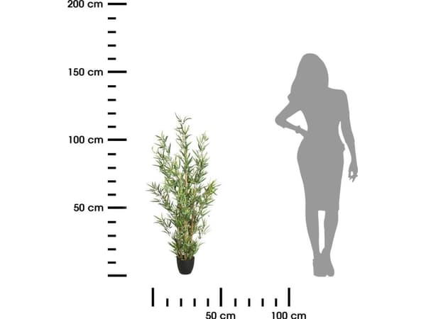 Atmosphera Konstgjord bambu i kruka 120 cm