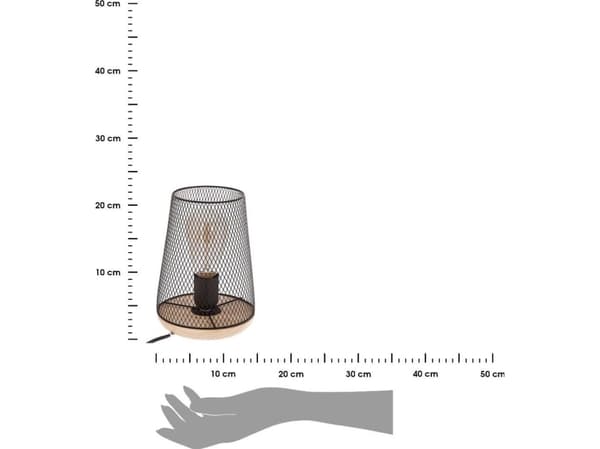 Atmosphera bordlampe svart (155530A)