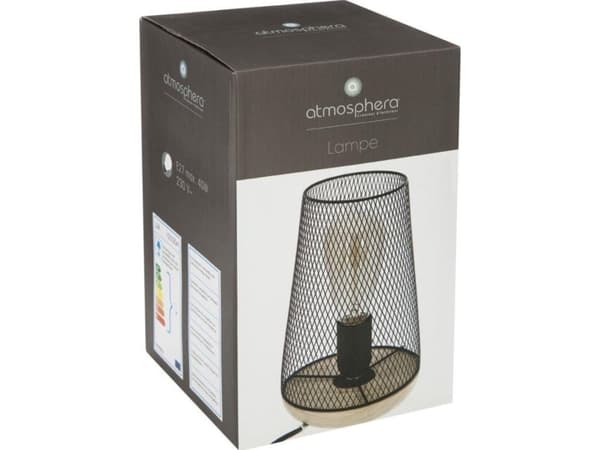 Atmosphera bordlampe svart (155530A)