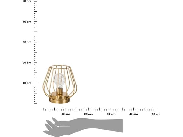 Atmosphera bordslampa LED-trådslampa med glödlampa 17 cm