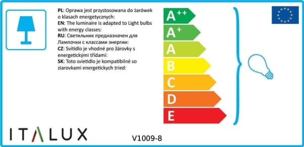 Lampa wisząca Italux Odelia V1009-8 Lampa wisząca Italux Odelia V1009-8