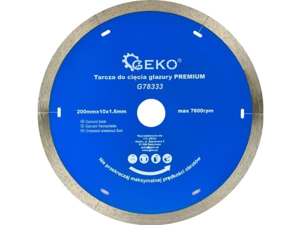 Geko fliseskive 200 mm x 10x1,6 mm (G78333)