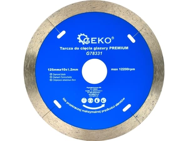Geko Tile kutteskive 125mmx10x1,2mm PREMIUM (200)