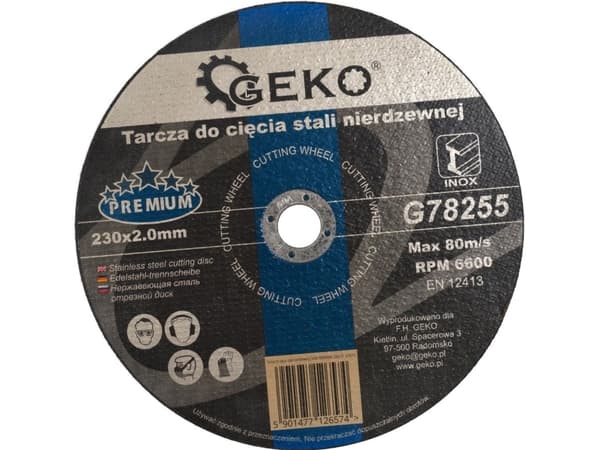 Geko kapskiva i rostfritt stål PREMIUM 230x2,0 (G78255)