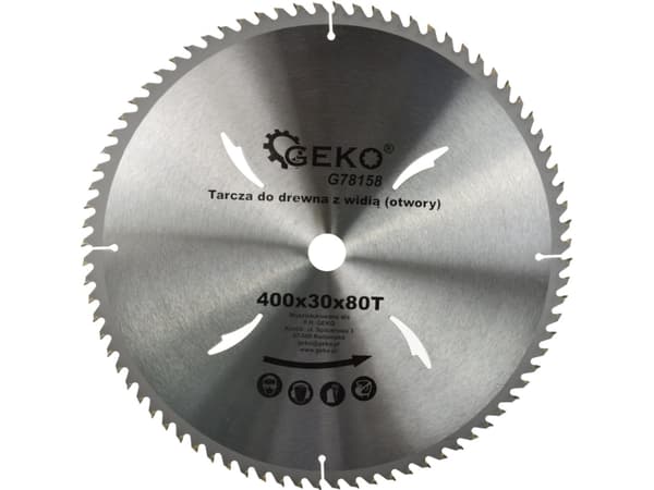 Geko treskive 400x30x80T hull (G78158)