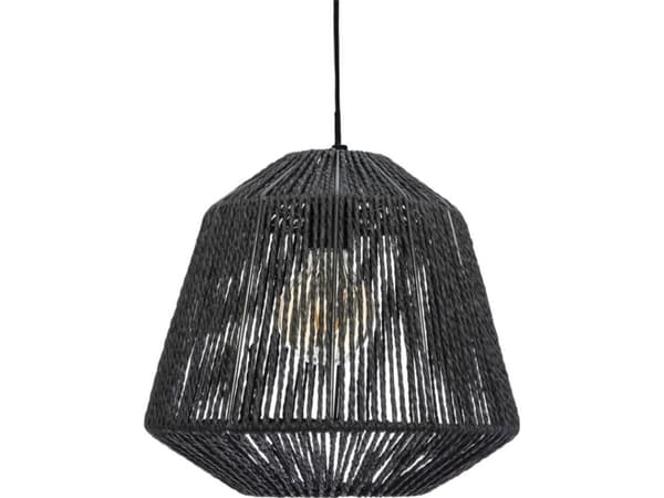 Atmosphera hengelampe Sort hengelampe Jily Black 29 cm