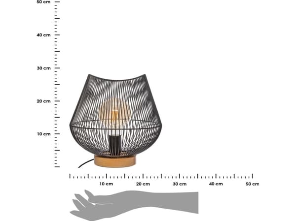 Atmosphera bordlampe Jena wire nattbordslampe 28 cm
