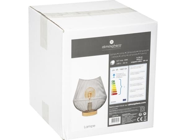 Atmosphera bordlampe Jena wire nattbordslampe 28 cm