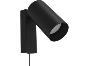 Nowodvorski Reflector lounge vägglampa Mono 7786 modernt rör svart