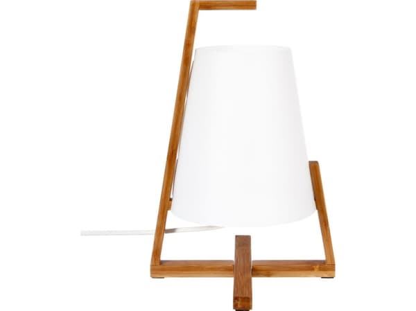 Atmosphera bordslampa Brun bambu Gong nattlampa 32 cm
