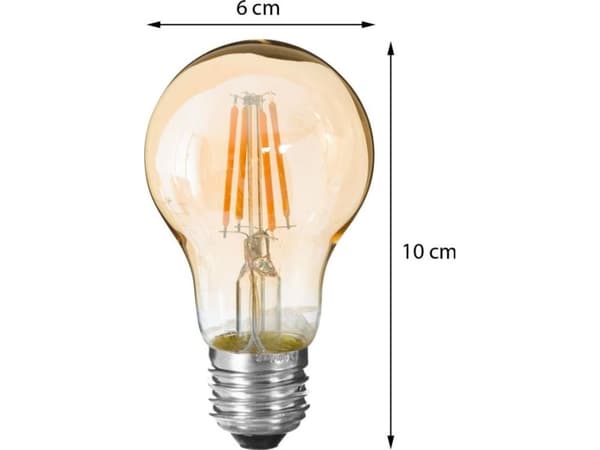 Atmosphera Amber Straight 2W E27 LED-lampa