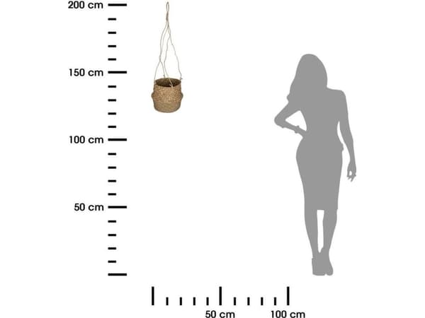 HowHomely Hengende sjøgress blomsterstativ 18 cm