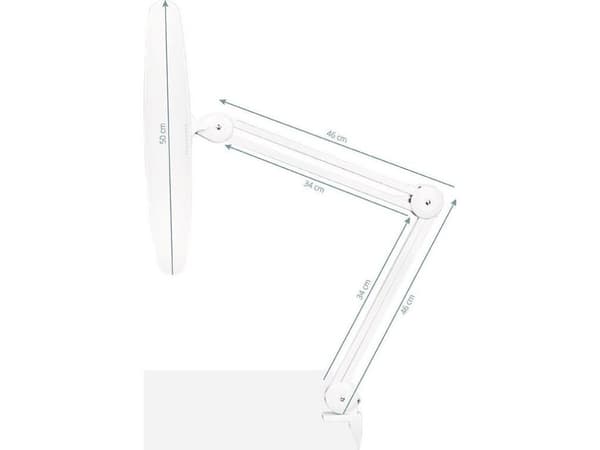 Activeshop skrivebordslampe hvit (128455)