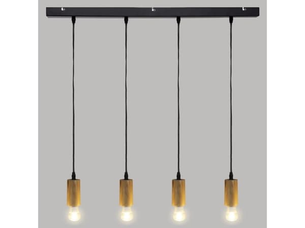 Atmosphera Brązowa wisząca lampe Ays 80 cm