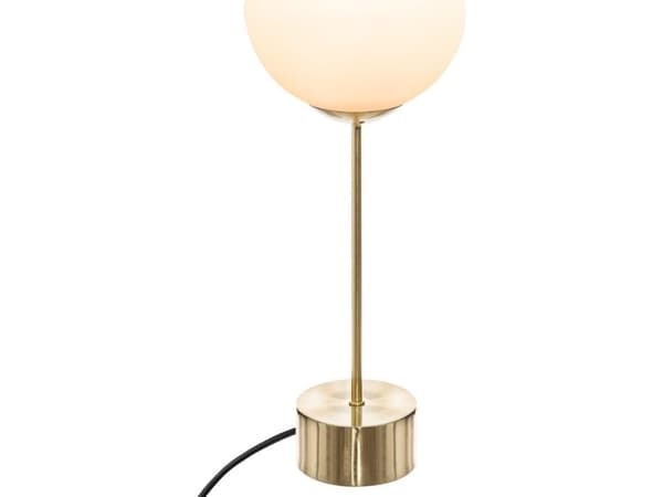 Atmosphera bordslampa Dris Gold glasskärm nattlampa