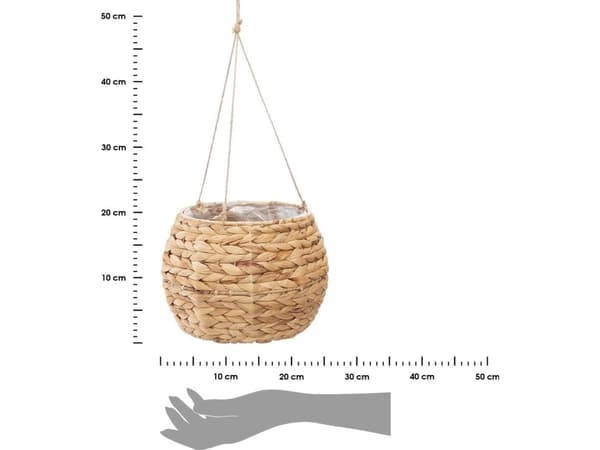 Atmosphera Beige sett med Aya Natural hengende blomsterstativer