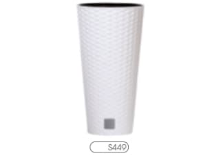 Prosperplast RATO TUBUS blomsterpotte 250mm hvit - DRTUS250-S449