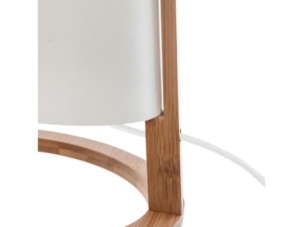 Atmosphera Brun bordslampa i bambu Pita 26,5 cm sänglampa